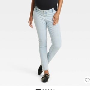 Light Blue Women's Maternity Jeans